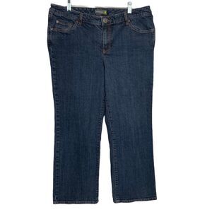 Venezia Jeans Stretch Bootcut Womens Size Petite US Size 18P Dark Wash Blue